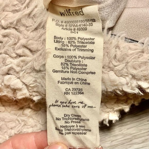 ARITZIA Wilfred Fluffy Cream Vest (Size XXS) - Picture 13 of 13